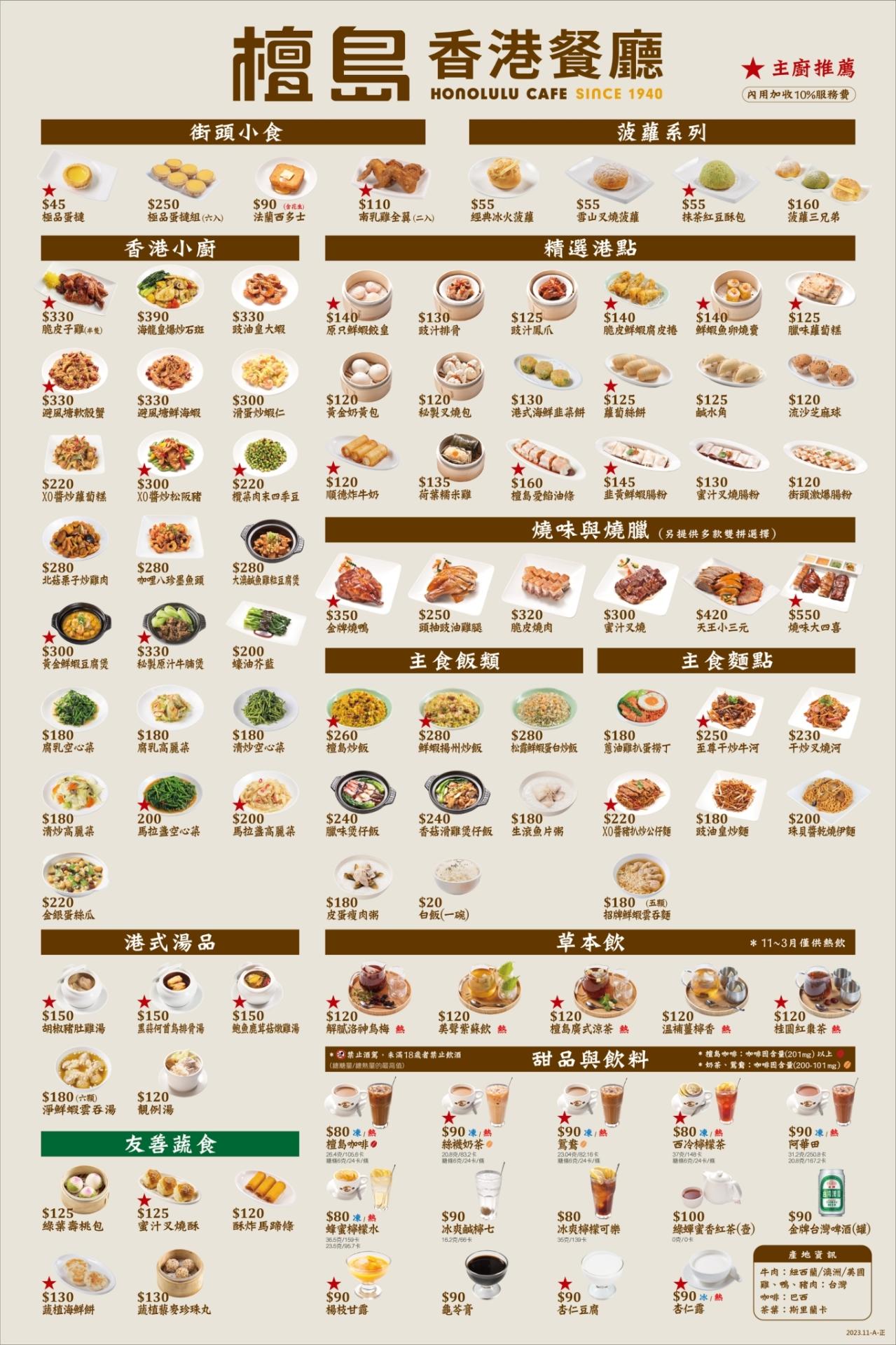 菜單