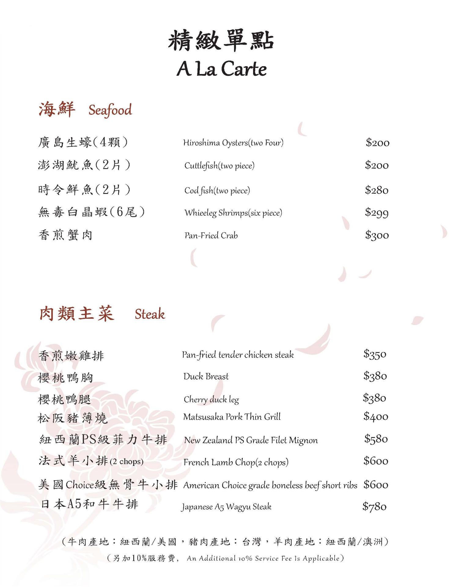 菜單